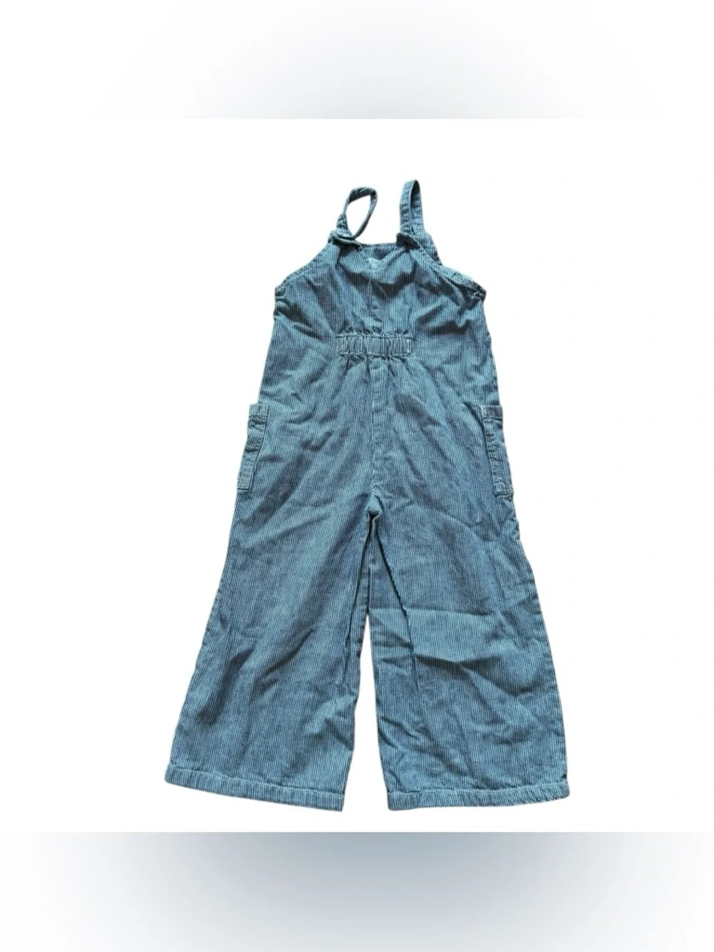 Old Navy Striped Wide-Leg Overalls Cotton Toddler Girls 4T